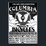 Vintage Columbia Bicycles Advertisement Poster<br><div class="desc">Vintage för colombianska cyklar.</div>