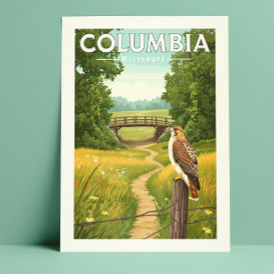 Vintage Columbia Missouri Vykort