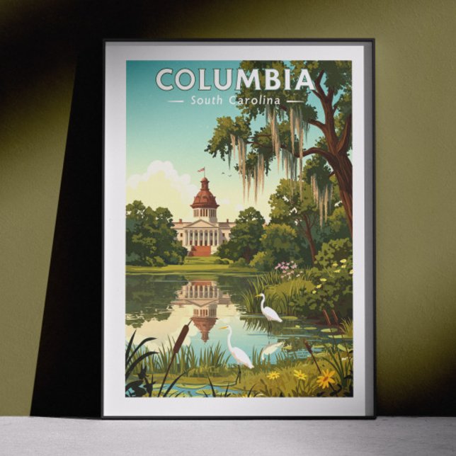 Vintage Columbia South Carolina Poster (Skapare uppladdad)
