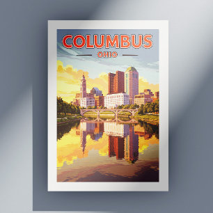 Vintage Columbus Ohio Vykort