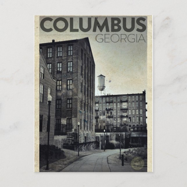 Vintage Columbus Resevykort Vykort (Framsida)