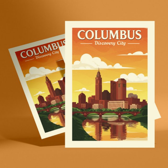 Vintage Columbus Vykort (Skapare uppladdad)