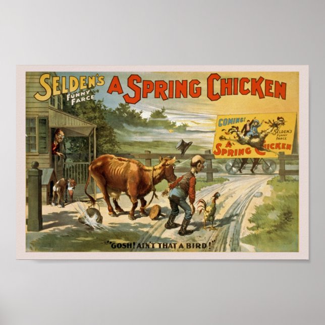 Vintage Comedy Show Advertisation Poster (Framsidan)