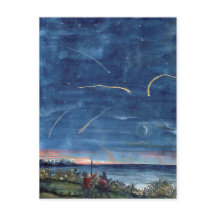 Vintage Comet Bok Illustration Etoales Couzantes