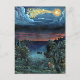 Vintage Comet Bok Illustration Miles Vykort