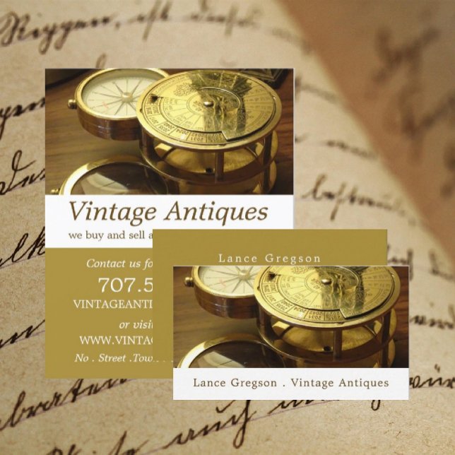 Vintage Compass, Antique Dealer, Store Flygblad (Skapare uppladdad)