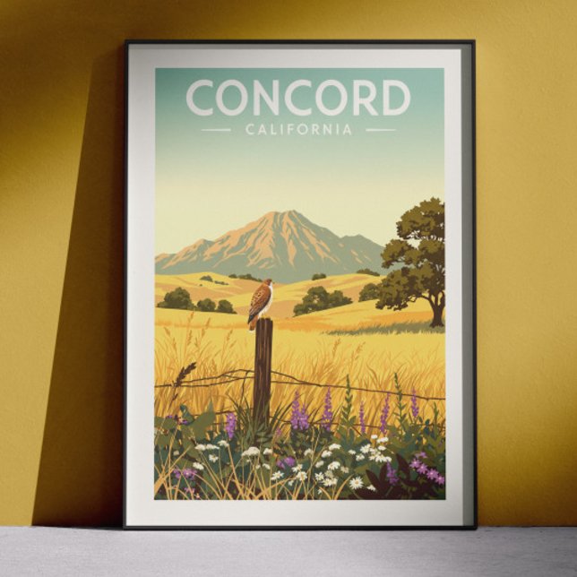 Vintage Concord Kalifornien Poster (Skapare uppladdad)