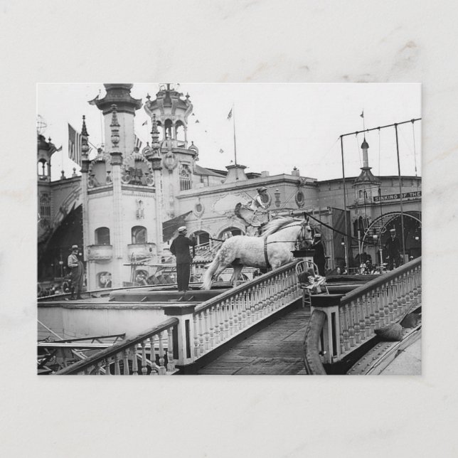 Vintage Coney Island Vykort (Framsida)