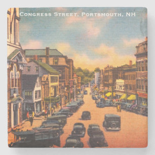 Vintage Congress Street, Portsmouth, NH Photo Stenunderlägg