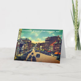 Vintage Congress Street, Portsmouth, NH Photo Tack Kort