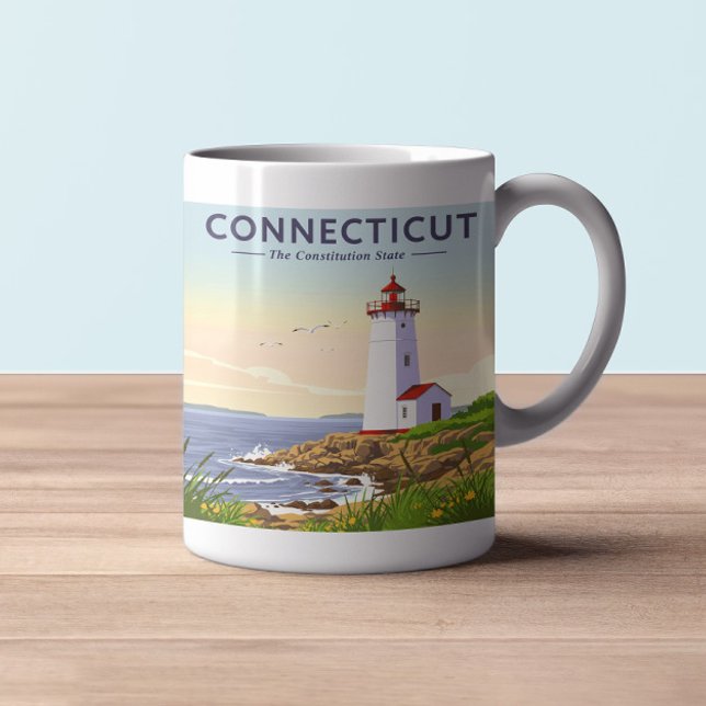 Vintage Connecticut Kaffemugg (Skapare uppladdad)