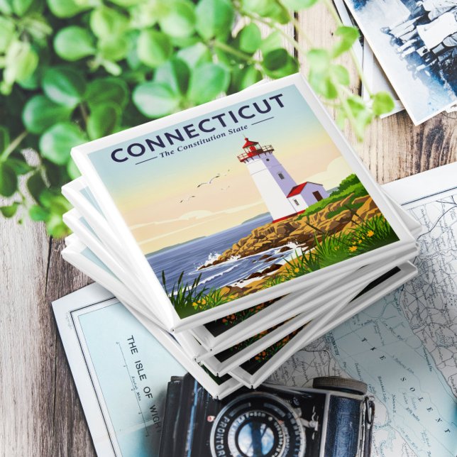 Vintage Connecticut Magnet (Skapare uppladdad)