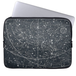 Vintage Constellation Karta Laptop Fodral