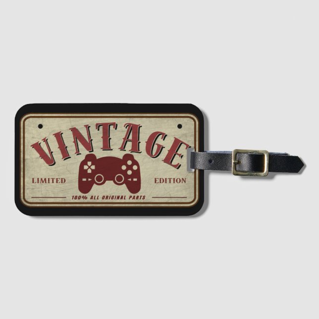 Vintage Controller Begränsad Edition originaldelar Bagagebricka (Framsida horisontal)