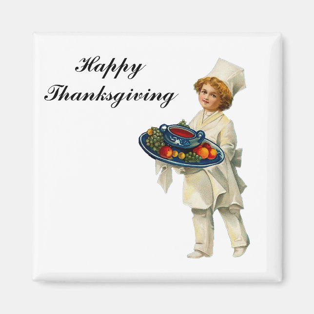 Vintage Cook Square Magnet (Framsidan)