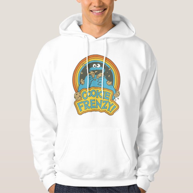 Vintage Cookie Monster | Cookie Frenzy Hoodie (Framsida)