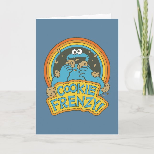 Vintage Cookie Monster | Cookie Frenzy Kort (Framsida)