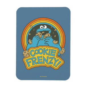 Vintage Cookie Monster Cookie Frenzy Magnet