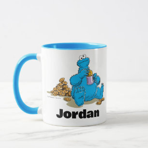 Vintage Cookie Monster Eating Cookies Mugg