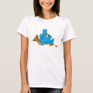 Vintage Cookie Monster Eating Cookies Tee Shirt
