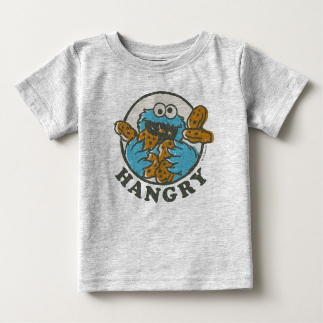 Vintage Cookie Monster | Glädjande T Shirt (Framsida)