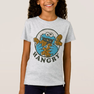 Vintage Cookie Monster   Hungrig T Shirt