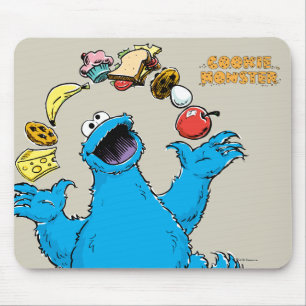 Vintage Cookie Monster jonglerar Musmatta