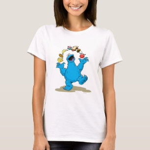 Vintage Cookie Monster Juggling T-shirt
