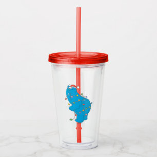 Vintage Cookie Monster jul Ljus Take Away Mugg