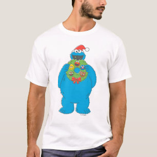 Vintage Cookie Monster-julfransen T Shirt