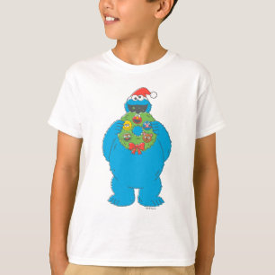 Vintage Cookie Monster-julfransen T Shirt