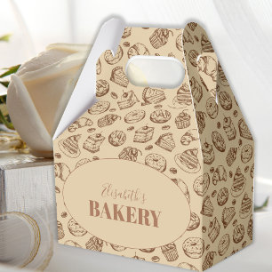 Vintage cookies mönster namn personlig presentaskar