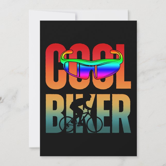 Vintage Cool Biker Inbjudningar (Framsida)