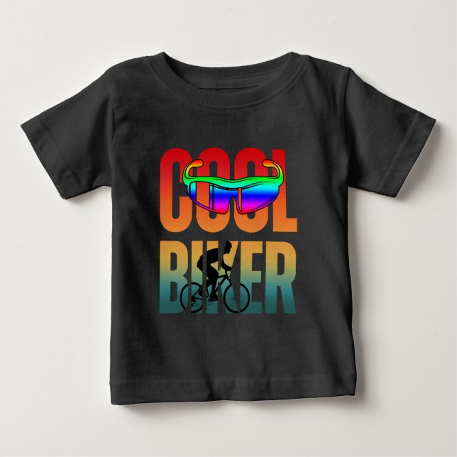 Vintage Cool Biker T Shirt (Framsida)