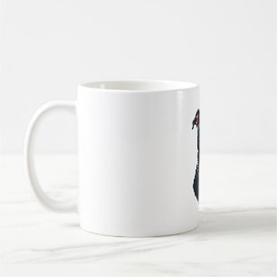 Vintage cool pitbull i solglasögon med guldkedja kaffemugg