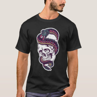 Vintage Coola Skullfällning Tatto Design Manar Kvi T Shirt