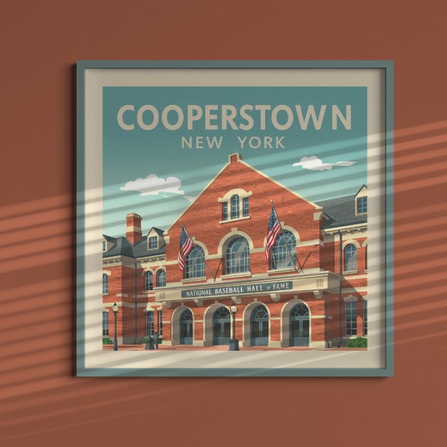 Vintage Cooperstown New York Poster (Skapare uppladdad)