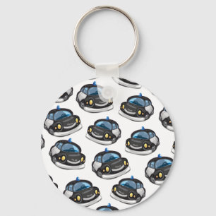 vintage Cop Car Nyckelring