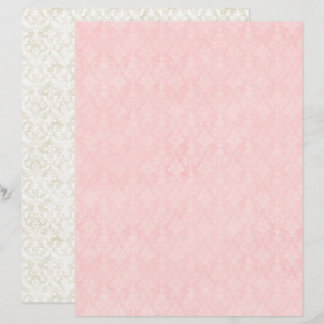 Vintage Coquette Damask Scrapbokspapper