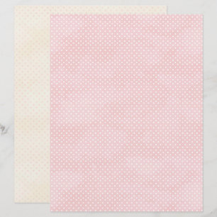 Vintage Coquette Rosa Prickig Scrapbookspapper