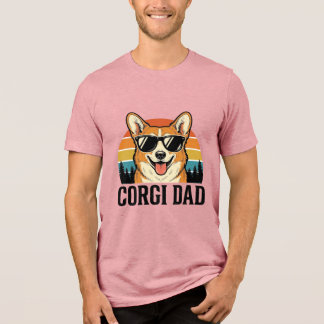Vintage Corgi Pappa Gravyr Shirt Design För Hundäl T