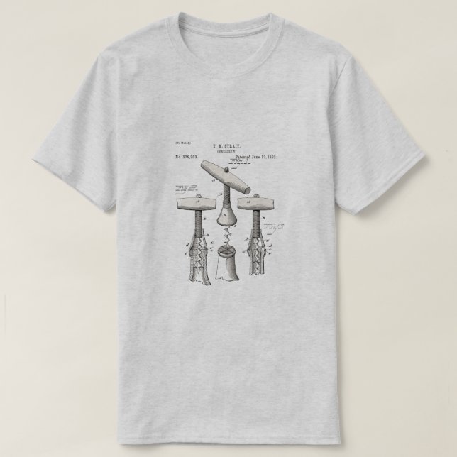 Vintage Corkscrews T Shirt (Design framsida)