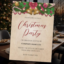 Vintage Corporate-julfest-inbjudan Inbjudningar