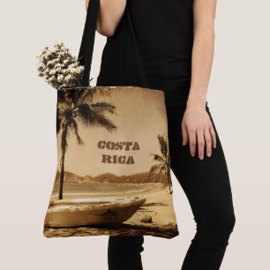 Vintage Costa Rica Beach Tygkasse