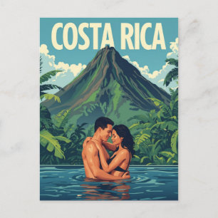 Vintage Costa Rica Travel Vykort
