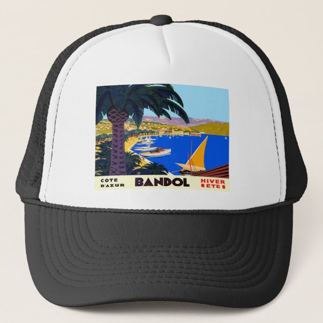 Vintage Cote D'Azur Travel Keps (Framsida)