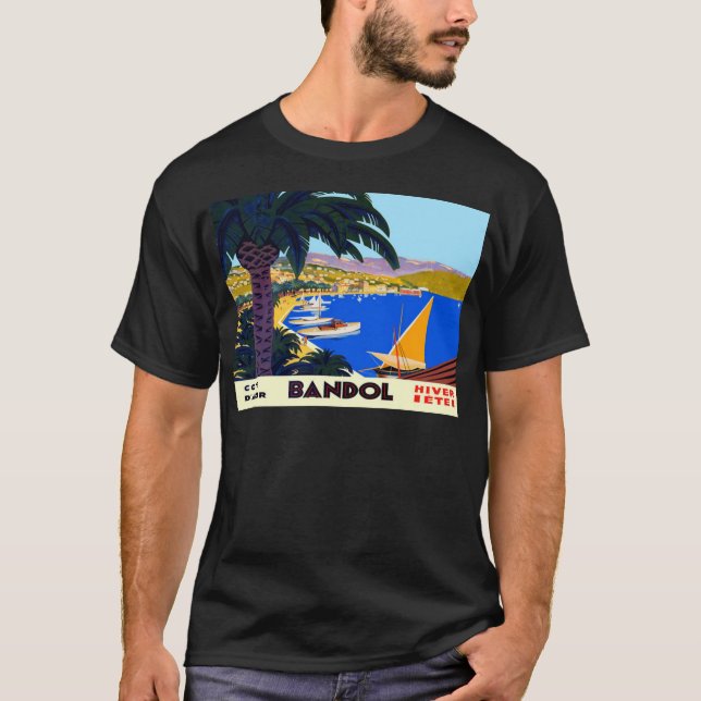 Vintage Cote D'Azur Travel Tee (Framsida)