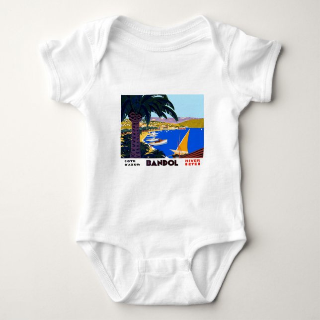Vintage Cote D'Azur Travel Tee (Framsida)