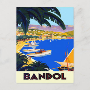 Vintage Cote D'Azur Travel Vykort