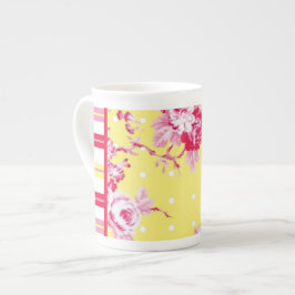 Vintage Cottage Bone China Mugg Benporslin Mugg